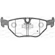 Jeu de 4 plaquettes de frein arrière OPEN PARTS BPA0265.15 - Visuel 1