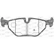 Jeu de 4 plaquettes de frein arrière OPEN PARTS BPA0265.15 - Visuel 2