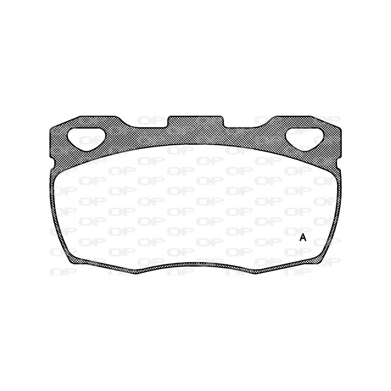 Jeu de 4 plaquettes de frein avant OPEN PARTS BPA0266.00
