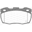 Jeu de 4 plaquettes de frein avant OPEN PARTS BPA0266.10 - Visuel 1
