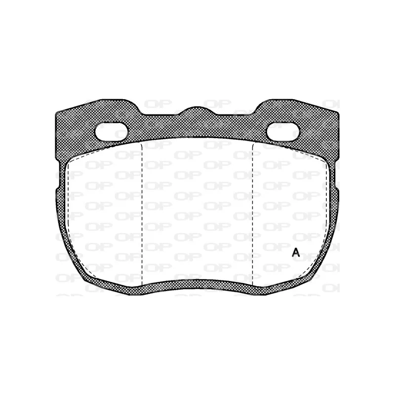 Jeu de 4 plaquettes de frein avant OPEN PARTS BPA0267.00