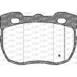 Jeu de 4 plaquettes de frein avant OPEN PARTS BPA0267.11 - Visuel 2