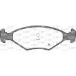 Jeu de 4 plaquettes de frein avant OPEN PARTS BPA0281.00 - Visuel 2