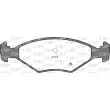 Jeu de 4 plaquettes de frein avant OPEN PARTS BPA0281.02 - Visuel 2