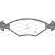 Jeu de 4 plaquettes de frein avant OPEN PARTS BPA0281.12 - Visuel 2