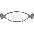 Jeu de 4 plaquettes de frein avant OPEN PARTS BPA0281.32 - Visuel 2