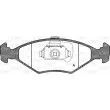 Jeu de 4 plaquettes de frein avant OPEN PARTS BPA0281.40 - Visuel 1