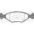 Jeu de 4 plaquettes de frein avant OPEN PARTS BPA0281.40 - Visuel 2