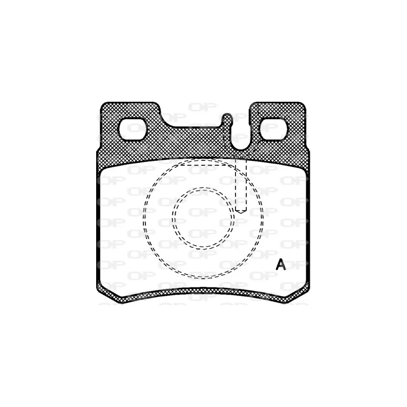Jeu de 4 plaquettes de frein arrière OPEN PARTS BPA0282.20