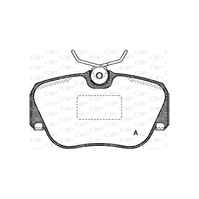 Jeu de 4 plaquettes de frein avant OPEN PARTS BPA0284.00