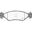 Jeu de 4 plaquettes de frein avant OPEN PARTS BPA0285.10 - Visuel 2
