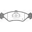 Jeu de 4 plaquettes de frein avant OPEN PARTS BPA0285.20 - Visuel 1