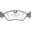 Jeu de 4 plaquettes de frein avant OPEN PARTS BPA0286.50 - Visuel 1