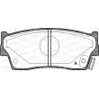 Jeu de 4 plaquettes de frein avant OPEN PARTS BPA0289.02 - Visuel 1