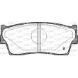 Jeu de 4 plaquettes de frein avant OPEN PARTS BPA0289.02 - Visuel 2