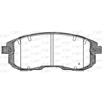 Jeu de 4 plaquettes de frein avant OPEN PARTS BPA0293.11