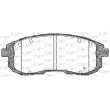 Jeu de 4 plaquettes de frein avant OPEN PARTS BPA0293.11 - Visuel 2