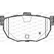 Jeu de 4 plaquettes de frein arrière OPEN PARTS BPA0294.22 - Visuel 2