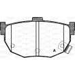 Jeu de 4 plaquettes de frein arrière OPEN PARTS BPA0294.32 - Visuel 1