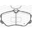Jeu de 4 plaquettes de frein avant OPEN PARTS BPA0303.12 - Visuel 2