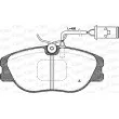 Jeu de 4 plaquettes de frein avant OPEN PARTS BPA0305.02 - Visuel 1