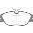 Jeu de 4 plaquettes de frein avant OPEN PARTS BPA0305.02 - Visuel 2
