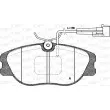 Jeu de 4 plaquettes de frein avant OPEN PARTS BPA0305.12 - Visuel 1