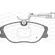 Jeu de 4 plaquettes de frein avant OPEN PARTS BPA0305.31 - Visuel 1