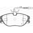 Jeu de 4 plaquettes de frein avant OPEN PARTS BPA0305.44 - Visuel 1