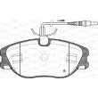 Jeu de 4 plaquettes de frein avant OPEN PARTS BPA0305.44 - Visuel 2