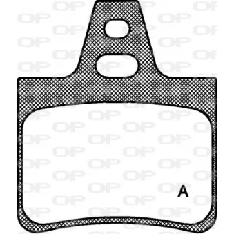 Jeu de 4 plaquettes de frein arrière OPEN PARTS BPA0311.00