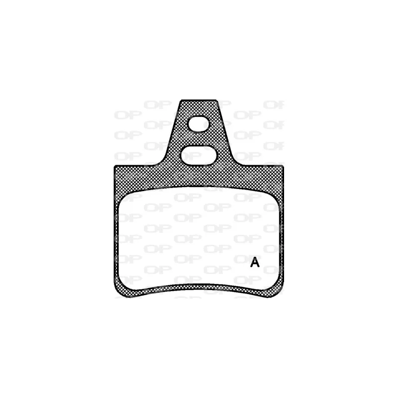 Jeu de 4 plaquettes de frein arrière OPEN PARTS BPA0311.00