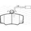 Jeu de 4 plaquettes de frein avant OPEN PARTS BPA0312.02 - Visuel 1