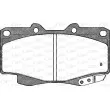 Jeu de 4 plaquettes de frein avant OPEN PARTS BPA0315.04 - Visuel 2