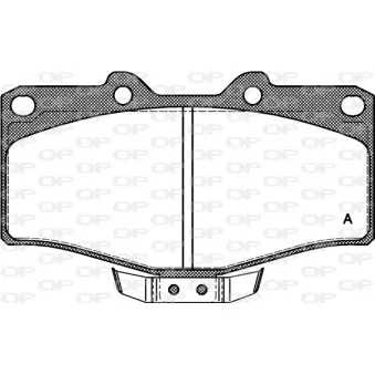 Jeu de 4 plaquettes de frein avant OPEN PARTS BPA0315.14