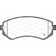 Jeu de 4 plaquettes de frein avant OPEN PARTS BPA0317.12 - Visuel 1