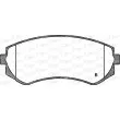 Jeu de 4 plaquettes de frein avant OPEN PARTS BPA0317.12 - Visuel 2