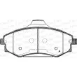 Jeu de 4 plaquettes de frein avant OPEN PARTS BPA0318.03 - Visuel 1