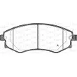 Jeu de 4 plaquettes de frein avant OPEN PARTS BPA0318.12 - Visuel 1