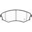 Jeu de 4 plaquettes de frein avant OPEN PARTS BPA0318.12 - Visuel 2