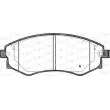 Jeu de 4 plaquettes de frein avant OPEN PARTS BPA0318.32 - Visuel 1