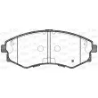 Jeu de 4 plaquettes de frein avant OPEN PARTS BPA0318.32 - Visuel 2