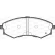 Jeu de 4 plaquettes de frein avant OPEN PARTS BPA0318.82 - Visuel 2