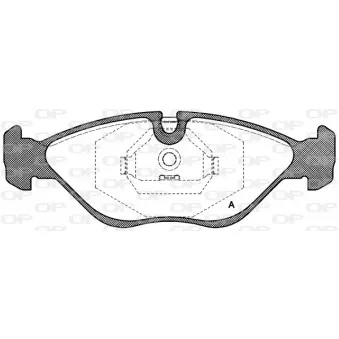 Jeu de 4 plaquettes de frein avant OPEN PARTS BPA0319.00