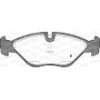 Jeu de 4 plaquettes de frein avant OPEN PARTS BPA0319.00 - Visuel 2