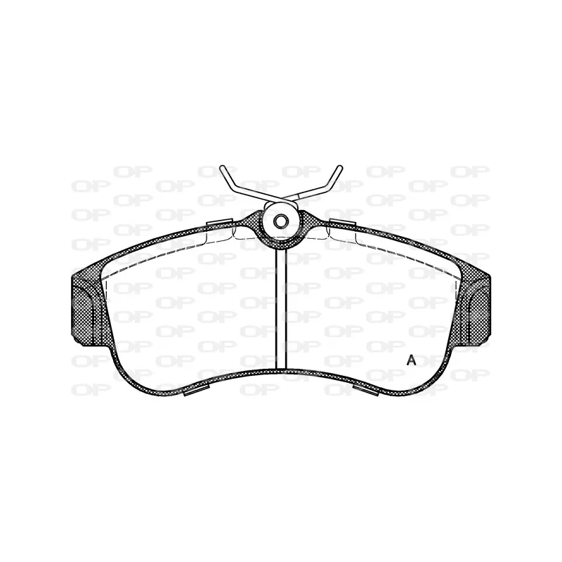 Jeu de 4 plaquettes de frein avant OPEN PARTS BPA0320.00