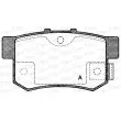 Jeu de 4 plaquettes de frein arrière OPEN PARTS BPA0325.02 - Visuel 1