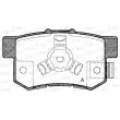 Jeu de 4 plaquettes de frein arrière OPEN PARTS BPA0325.04 - Visuel 1