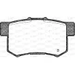 Jeu de 4 plaquettes de frein arrière OPEN PARTS BPA0325.04 - Visuel 2