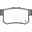 Jeu de 4 plaquettes de frein arrière OPEN PARTS BPA0325.12 - Visuel 2